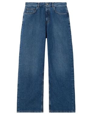 Palm Angels Wide Jeans - Blue