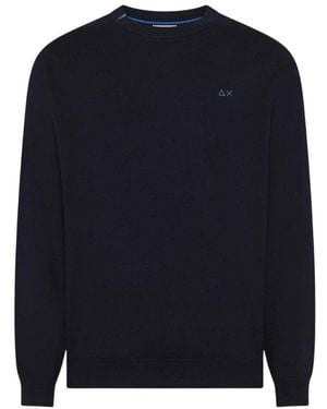 Sun 68 Round-Neck Knitwear - Azul