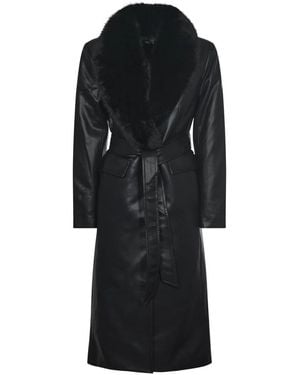 Michael Kors Belted Coats - Black