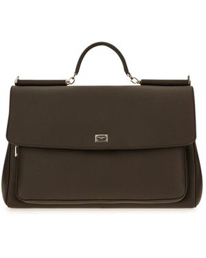 Dolce & Gabbana My Sicily Top-Handle Bag - Bruin
