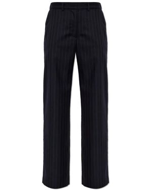 Acne Studios Broeken ,Blauw ,Wol Pinstripe Wool Broeken
