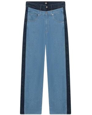 Gcds Straight Fit Jeans - Blue