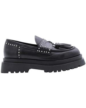 Laura Bellariva Stilvolle Mocassin Loafers für Damen - Schwarz