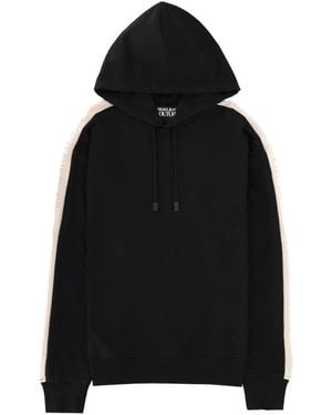 Versace Jeans Couture 80Up331 Bis Sweatshirt Mit Geprägtem Band - Schwarz