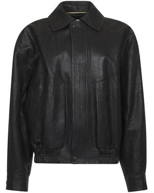 Saint Laurent Leather Jackets - Black