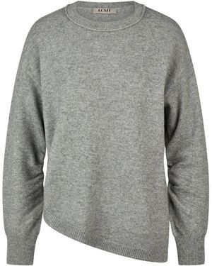 Le Comte Rundhals-Strickware - Grau