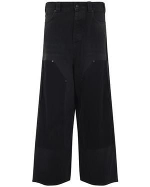 Balenciaga Wide Jeans - Negro