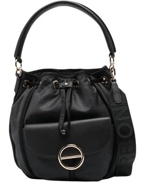 Borbonese Cottage Bucket Bag - Schwarz