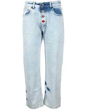 Semicouture Straight Fit Jeans - Blue