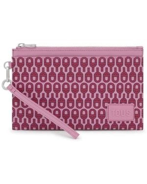 Tous Bedruckte Handgelenktasche - Lila