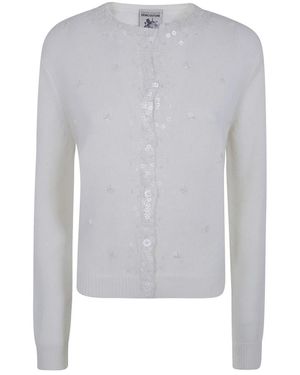 Semicouture Truien & Vesten ,Wit ,Gypsy Cardigan - Grijs