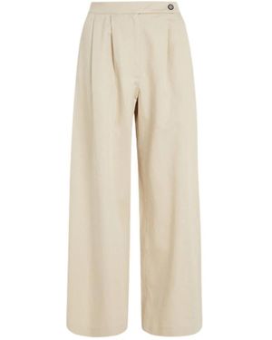 Tommy Hilfiger Wide Trousers - Neutro