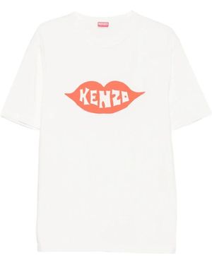 KENZO Tops ,Wit ,Katoen T-Shirt