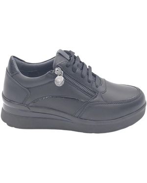 Stonefly Schoenen ,Zwart ,Leer 221734 Sneakers - Blauw