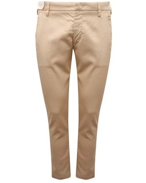 Entre Amis Slim-Fit Trousers - Natural