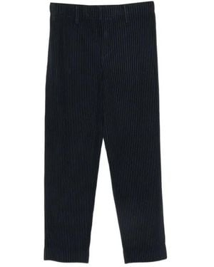 Issey Miyake Straight Trousers - Black