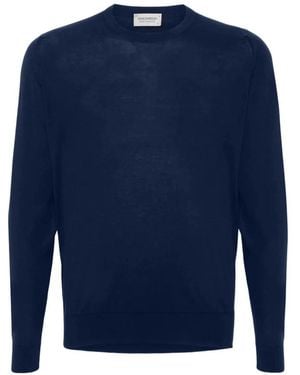 John Smedley Round-Neck Knitwear - Bleu