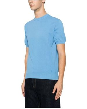 Manuel Ritz Rundhals-Strickpullover - Blau