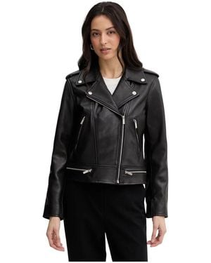 Twinset Leather Jackets - Negro