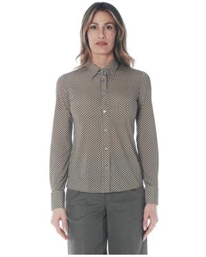Caliban Overhemden ,Veelkleurig ,Camicia Fantasia - Grijs