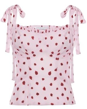 Mar De Margaritas Sleeveless Tops - Pink