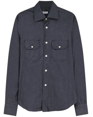 Kiton Denim Shirts - Blue