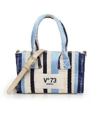 V73 Tote Bags - Blue