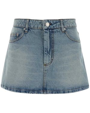 Ami Paris Rokken ,Blauw ,Denim Denim Mini Rok