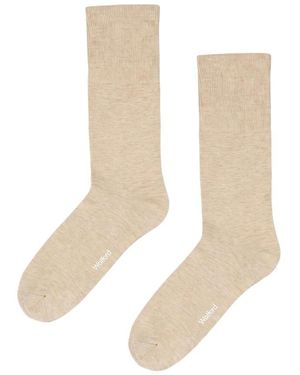 Wolford Ondergoed ,Katoen Ribbed Stretch Cotton Socks - Naturel