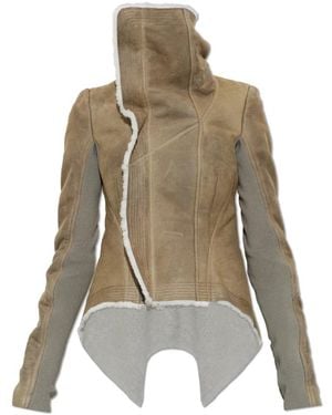Rick Owens Leather Jackets - Verde