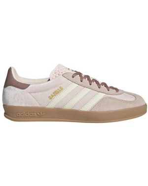adidas gazelle silver green womens adidas Gazelle Indoor Shoes - Women's - Sandy Pink / Cloud White / Gum