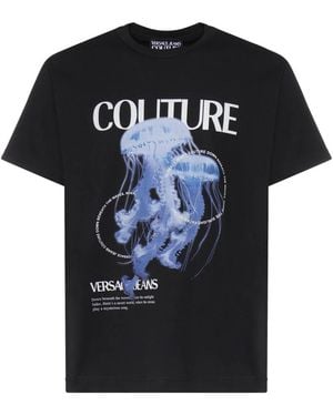 Versace Jeans Couture T-Shirts - Black