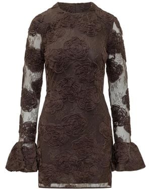 ROTATE BIRGER CHRISTENSEN Short Dresses - Brown