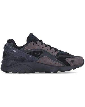 Nike Fitness ,Zwart ,Leer Huarache Runner Low Sneaker - Blauw