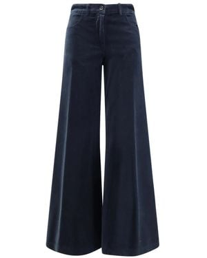 Aspesi Blauwe Katoenen Broek Gemaakt
