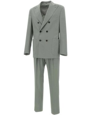 Corneliani Double Breasted Suits - Grey