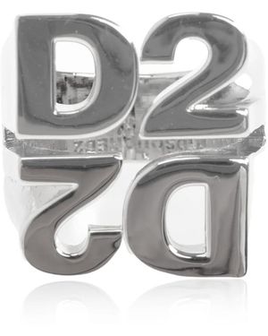 DSquared² Logo Siegelring - Grau