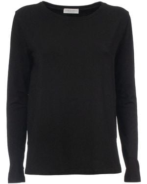 Le Tricot Perugia Long Sleeve T-Shirts - Black