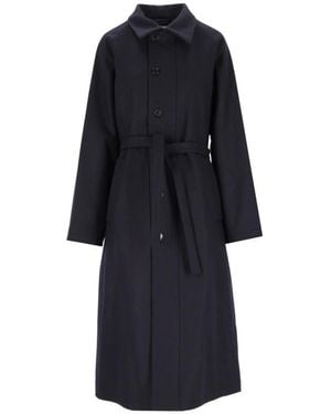Barena Belted Coats - Blue