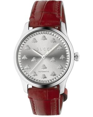 Gucci G-Timeless Uhr Mit Bienen - Rot