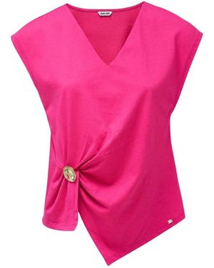 Salsa Jeans Tops ,Roze ,Sleeveless T-Shirt - Paars
