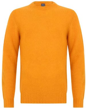 Fedeli Round-Neck Knitwear - Arancione