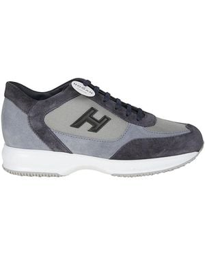 Hogan Schoenen ,Blauw ,Denim Interactive Sneakers