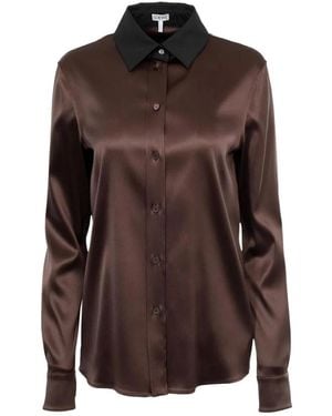 Loewe Shirts - Marrone