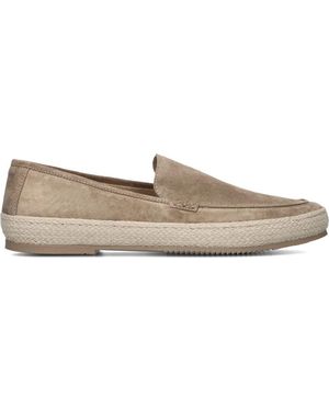 Stefano Lauran Taupe Wildleder Slip-On Schuhe - Natur