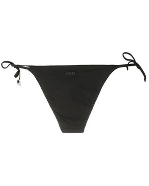 Fisico Bikini Broek Met Strik Aan De Zijkant - Zwart