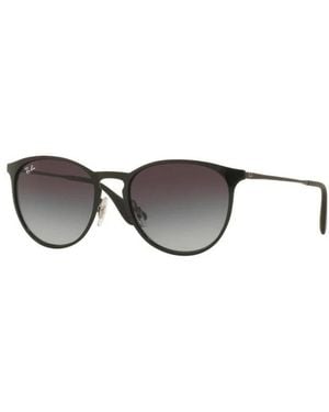 Ray-Ban Metall Erika Sonnenbrille - Schwarz