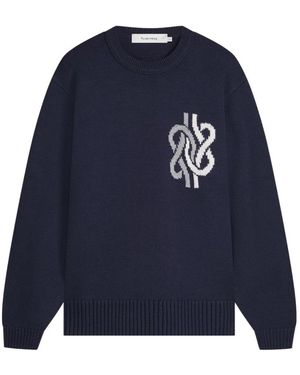 Filling Pieces Round-Neck Knitwear - Blue