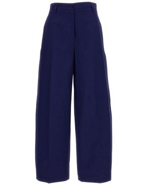 Alberto Biani Wide Trousers - Blue