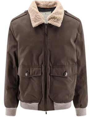 Brunello Cucinelli Bomber Jackets - Marrón